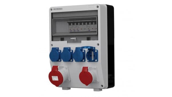 Byggepladstavle TD-S 32A 16A 4x230V Schuko Doktorvolt 2107