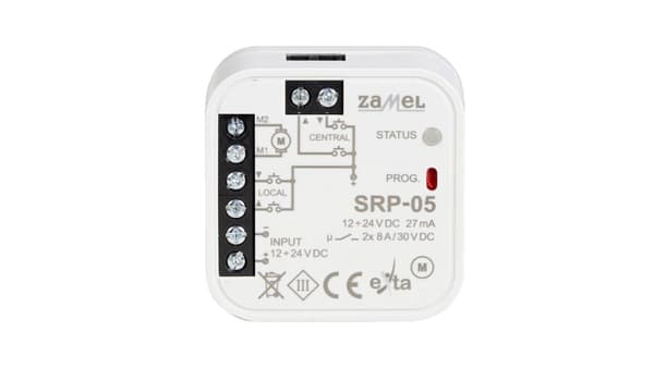 Universal rullegardincontroller kablet SRP-05/12-24V