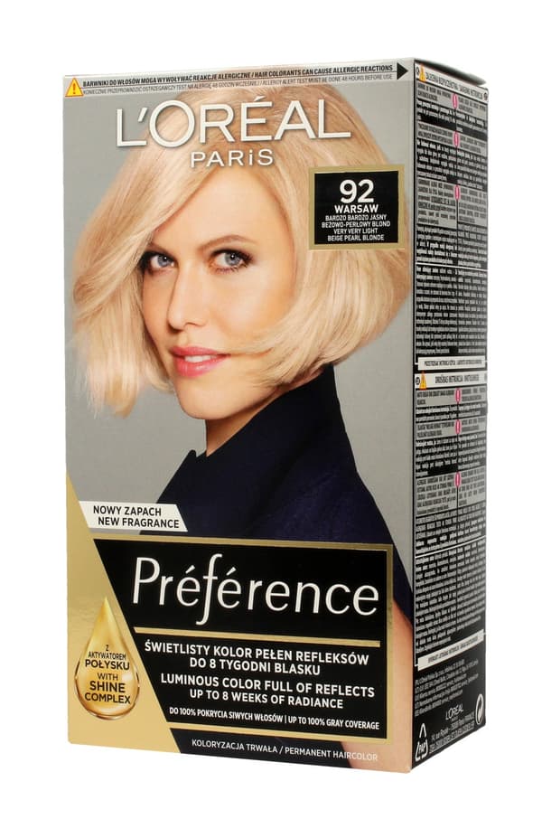 L'Oreal Paris Feria Preference Meget Lys Blond 92