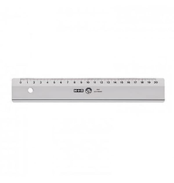 Möbius+Ruppert M+R viivain leveä 20cm savunharmaa 10 kpl