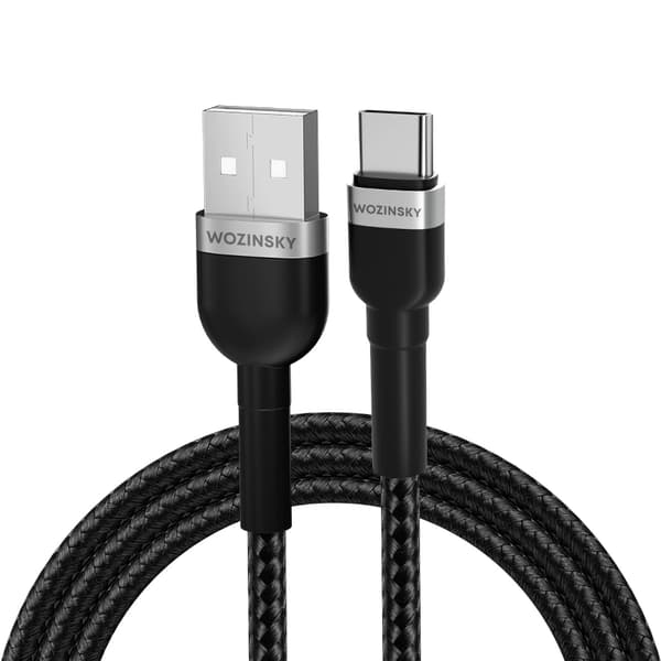 Wozinsky WNBAC2 USB-A / USB-C 2,4A Kabel 2 m - Sort