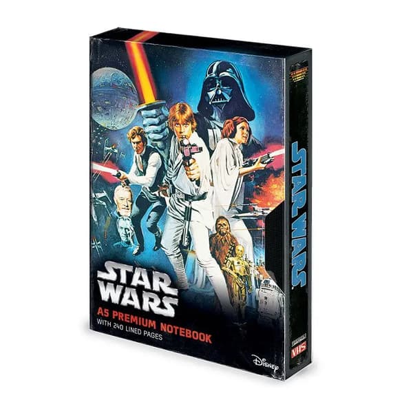 Star Wars VHS premium A5 notesbog