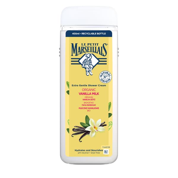 LE PETIT MARSEILLAIS_Ekologisk vaniljmölk duschgel 400ml