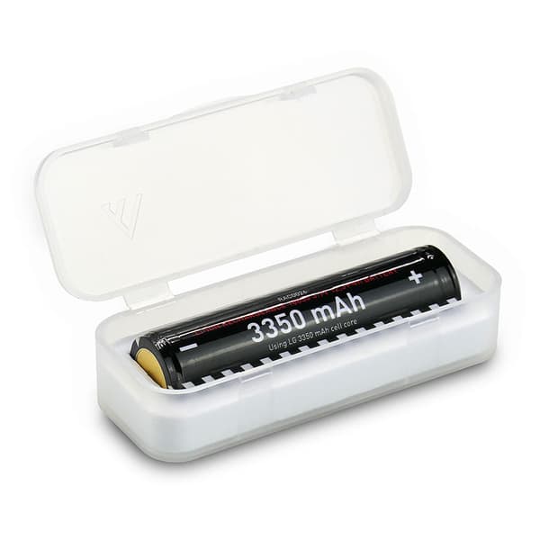 ladattava akku. Mactronic 18650 3350mAh laatikko