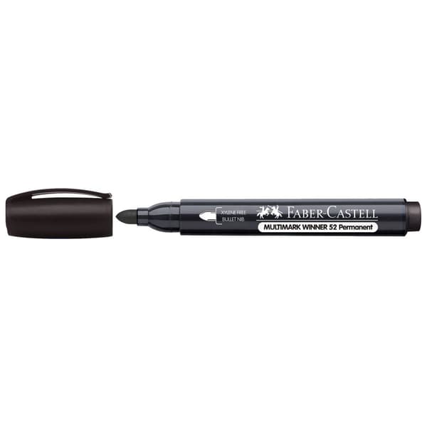 Faber-Castell Vandfast tusch, skrå spids, sort