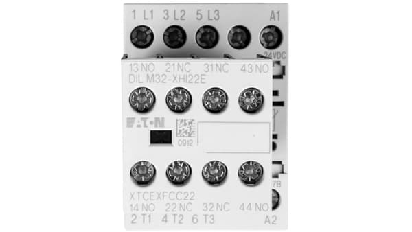 Effektkontaktor 7A 3P 24V DC 2Z 2R DILM7-22 (24VDC) 106367