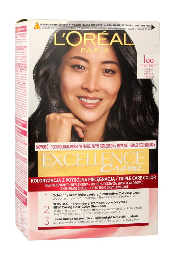 L'Oreal Paris Excellence Creme Hårfarve Hårfarve 1 Sort 1 stk