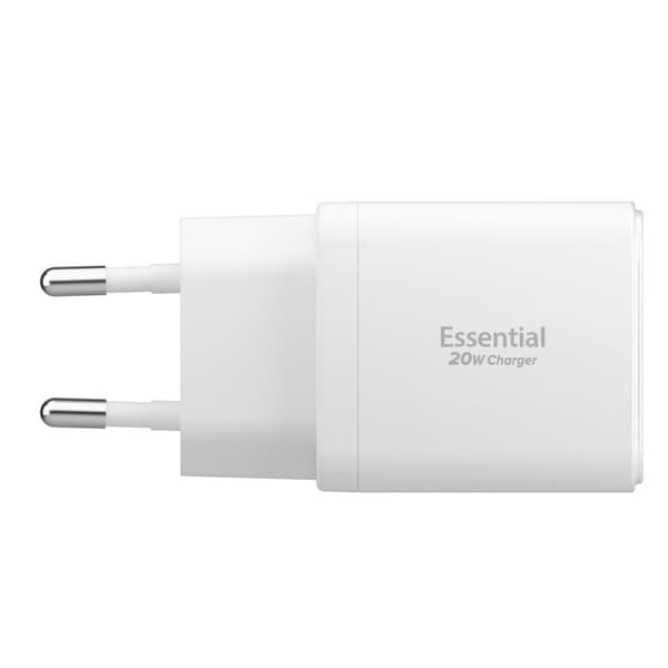 Spigen Essential 20W seinälaturi EE202EU, valkoinen