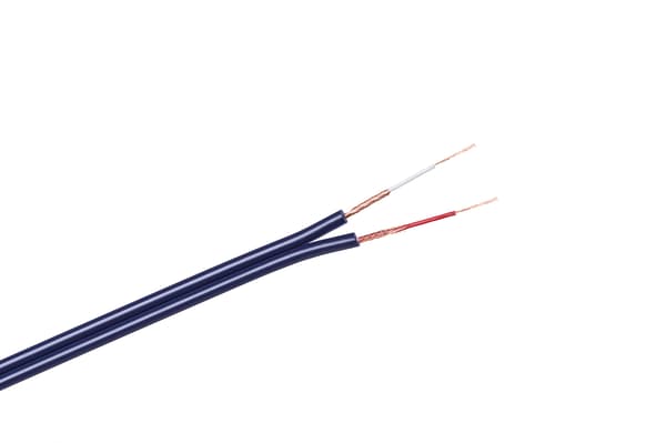 Kaapeli 2 x RCA-3mm sininen