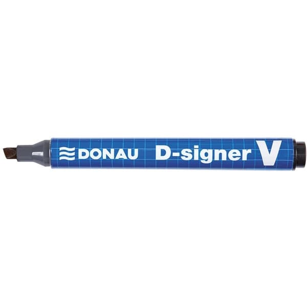 Donau Permanent Marker DONAU D-Signer V, s, 1-4mm (streg), sort