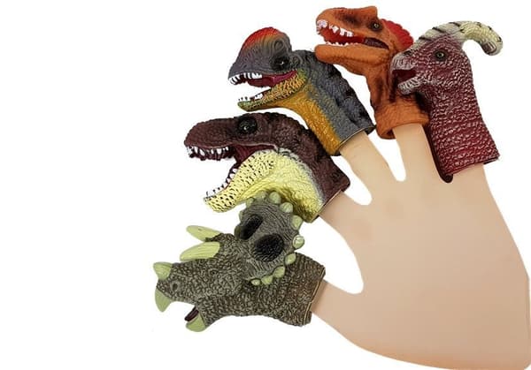 Fingerpuder Dinosaurer 5el