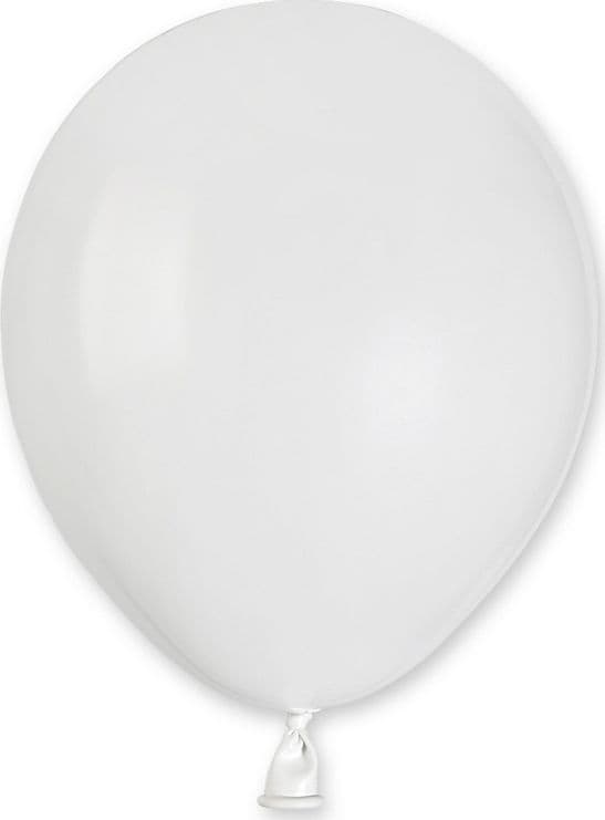 Gemar Pastel Balloner Hvid, A50, 13 cm, 100 stk