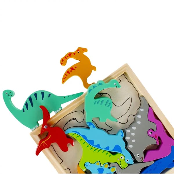 Puinen dinosaurus Kladanka 12 elementtiä