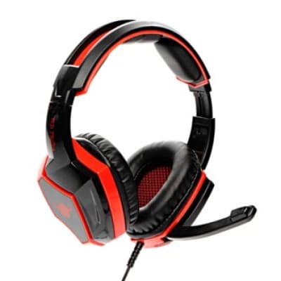 Hörlurar Red Fighter H2 Röd (QMRDM02RGR00)