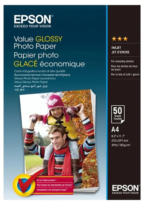 Epson Value - fotopapir - skinnende -