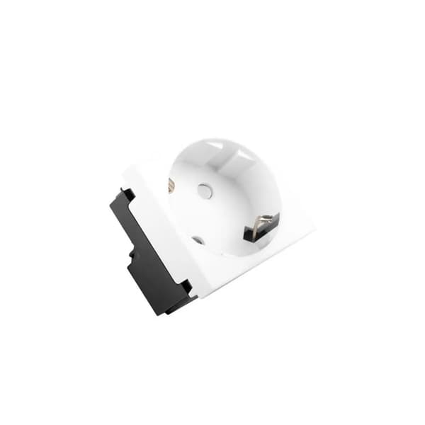 Strømstik Lanberg AC-4545SW-F-W
