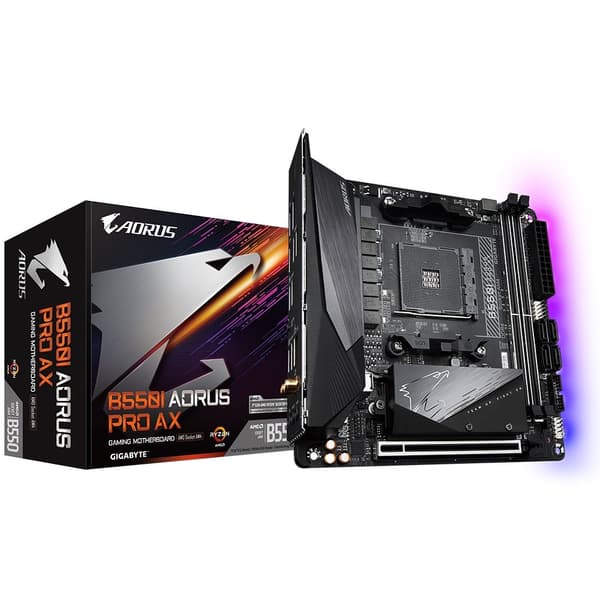 Gigabyte Moderkort B550I AORUS PRO AX - 1.0 - Mini ITX - Socket AM4 - AMD B550