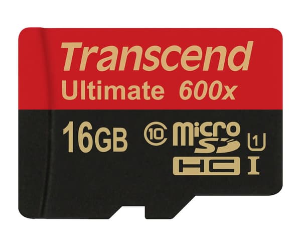 Transcend microSDHC MLC 16GB Class 10 UHS-I 600x + SD-sovitin