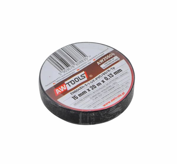 AWTOOLS ISOLERINGSTAPE 25mm x 20m SORT