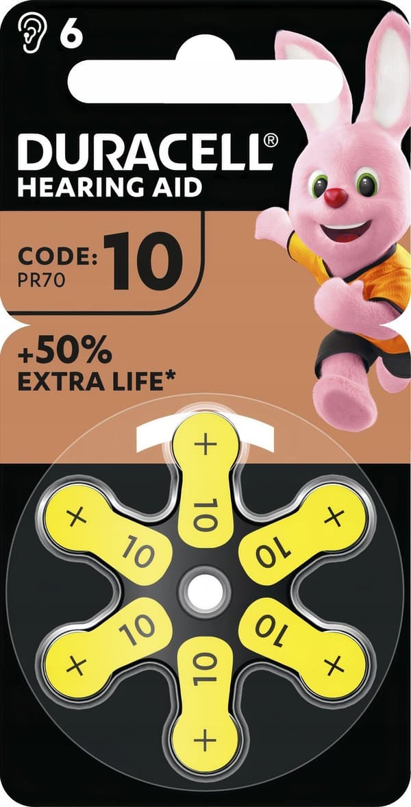 Duracell EasyTab 10 (PR70) NY 6 stk