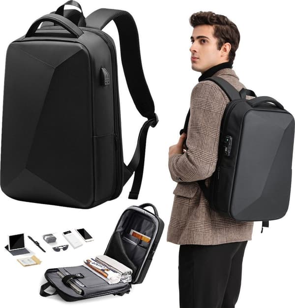 Mozos PM37 Laptop Ryggsäck Stöldskydd USB 20-32L TSA