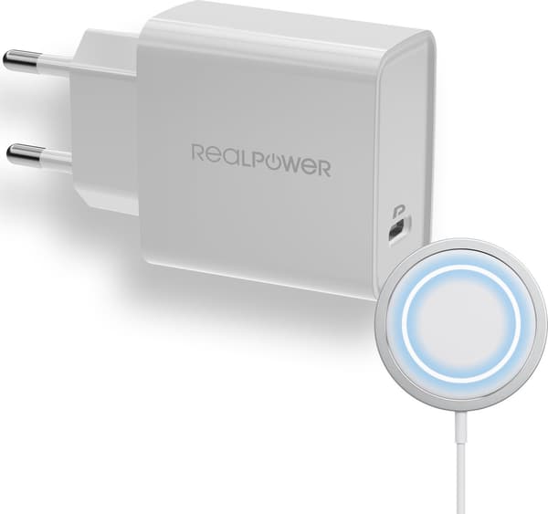 RealPower C-Magset 20W Batterioplader med Lader
