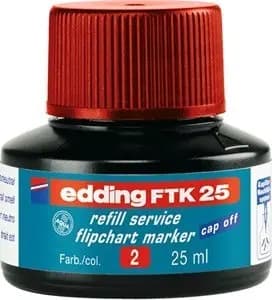 Edding Flipovertusjblæk E-FTK 25 EDDING, rød