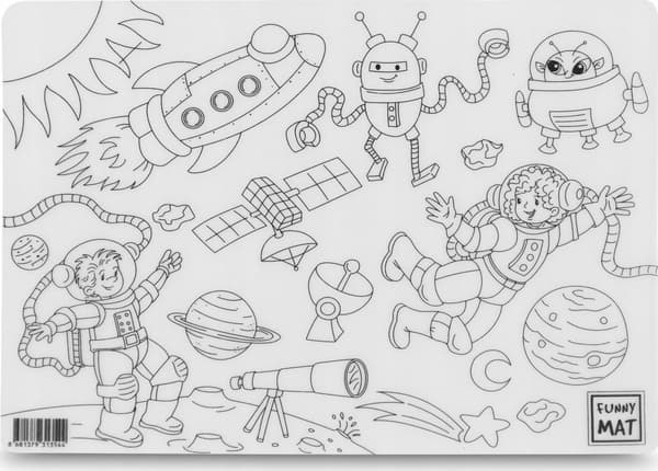 Läpinäkyvä matto Space Funny Mat STRIGO