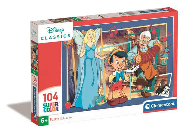 Disney Pinocchio puslespil 104 brikker