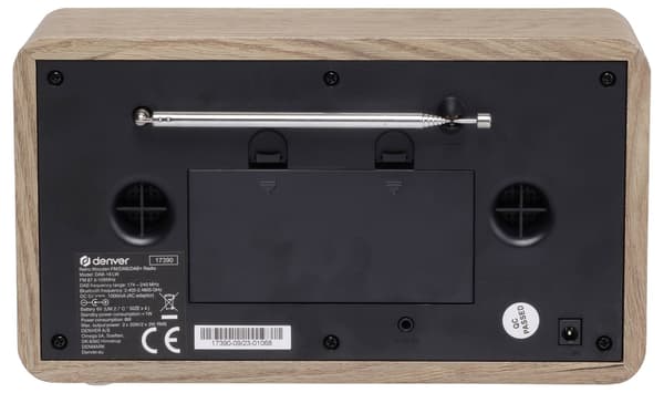 Radio retro DAB+/FM Denver DAB-18 ljust trä