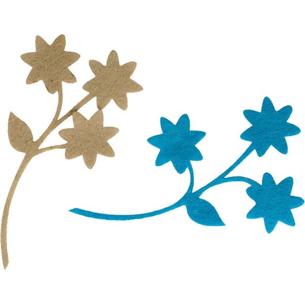 Filtblomster med galazka mix 4 stk