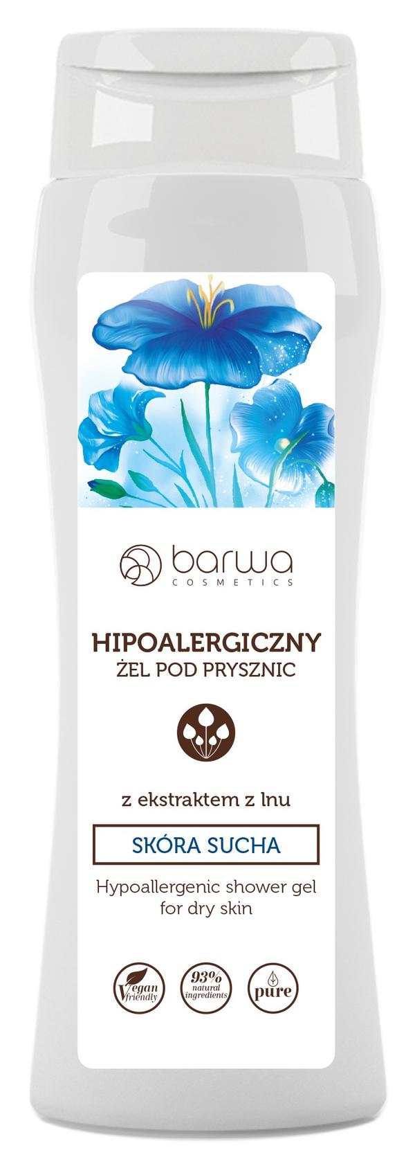 Farve Shower Gel til Tør Hud 500ml