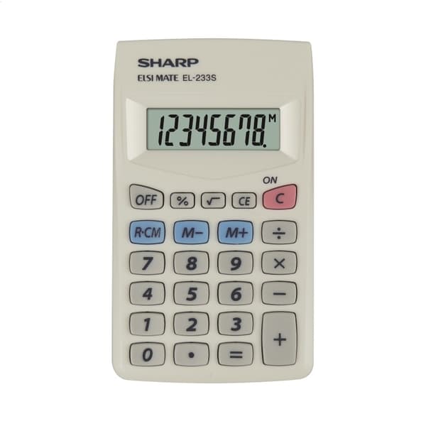 SHARP LOMMEREGNER BOKS EL233S