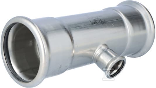 T-STYKKE REDUKTION.76.1X28.0X76.1 INOX PRESS
