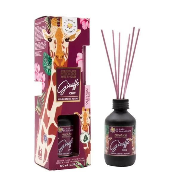 Doftpinnar La Casa de los Aromas Giraffe Chic Peach Ylang Ylang (100 ml)