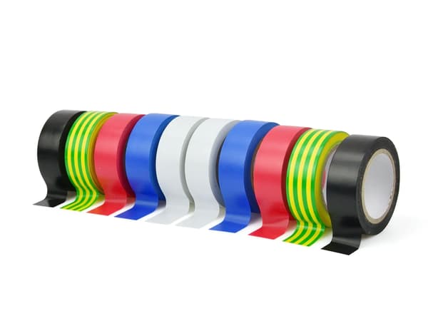 Färgad isoleringstejp 19mm x 0.13mm x 10m - set om 10 st (50)