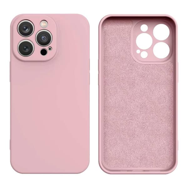 Silikonikuori iPhone 14 Plus silikonikuori vaaleanpunainen