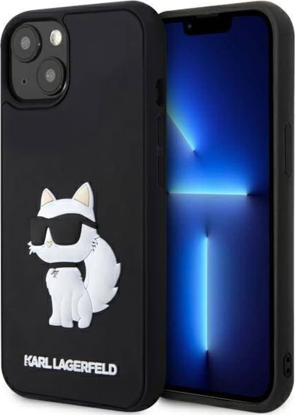 Karl Lagerfeld KLHCP14M3DRKHNK iPhone 14 Plus 6,7\" sort/sort Hardcase Gummi Choupette 3D