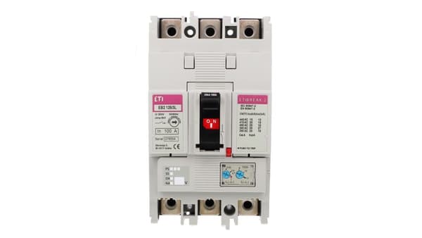 Kompakt afbryder 3P 100A 25kA /termo-magnetisk udløser/ EB2 125/3L 004671025