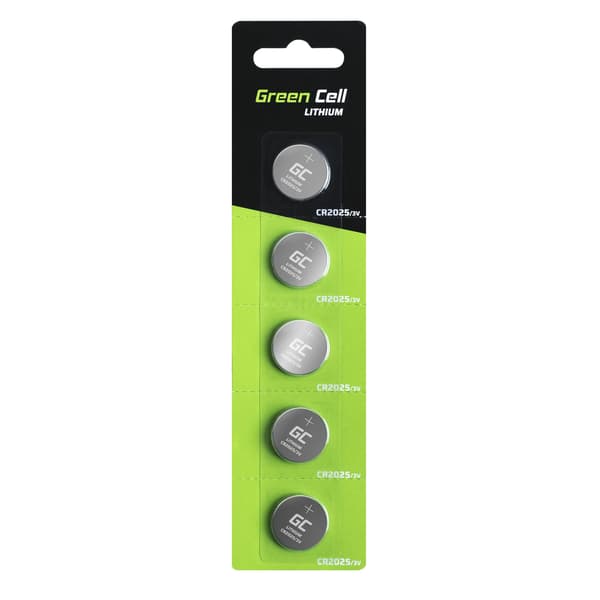 Green Cell batteri - 5 x CR2025 - Li