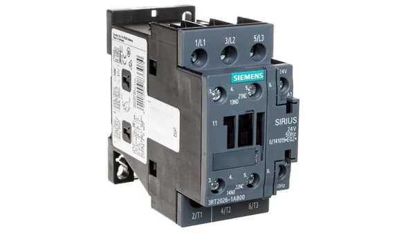 Effektkontaktor 25A 3P 24V AC 1Z 1R S0 3RT2026-1AB00