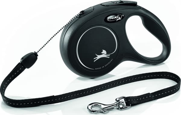 Hundesnor Flexi New Classic 8 m Sort Størrelse S