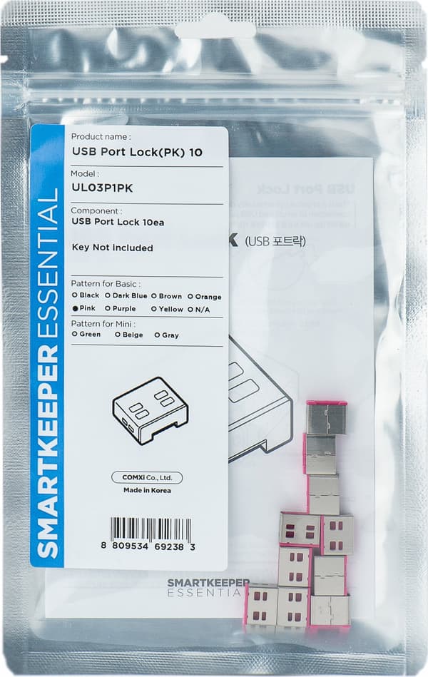 Smartkeeper SMARTKEEPER Basic USB Port Lås 10 - 10x mobil