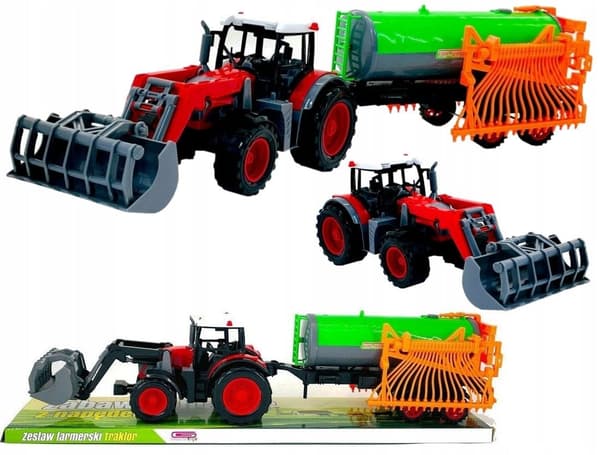 AST. TRAKTOR LANDBRUG, 60 cm., tank, 2 farver, lampeskærm