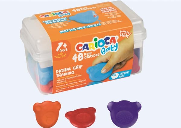 Carioca Baby Teddy 48 farver stearinblyanter