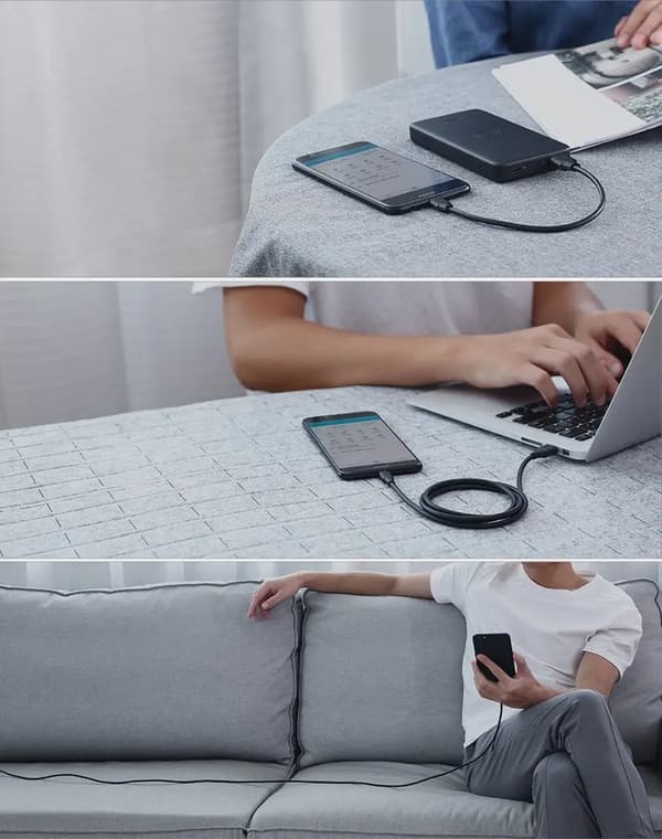 Ugreen US289 60138 Micro-USB/USB-A-kaapeli 2 m – Musta