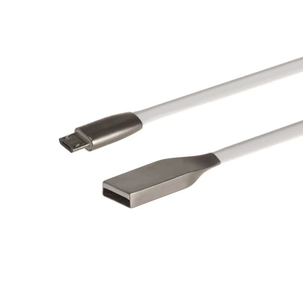 Maclean USB-kabel USB-A - microUSB 1 m Vit (MCTV-833W)