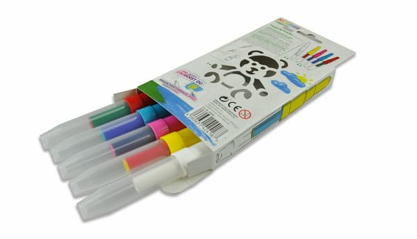 Malinos Magic Teddy Airbrush Længder 5 Farver+Skabelon 5+