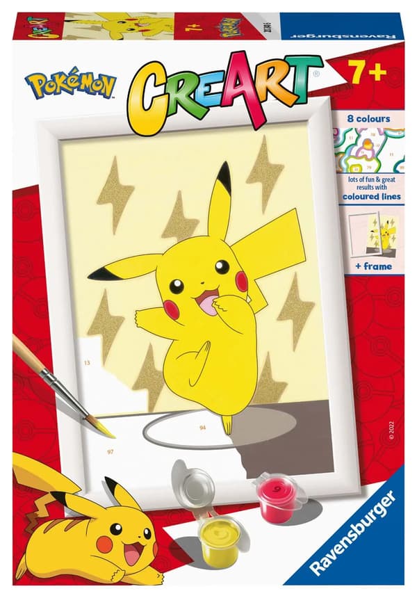 Pokémon Pikachu CreArt Målningssats
