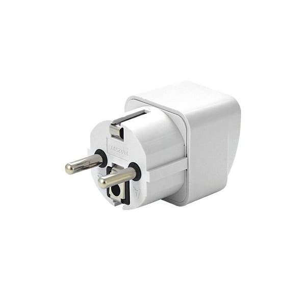 ADAPTERSTIK PL EU STIKKONTAKT UK BULK HVID